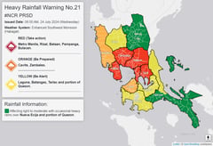 8AM PAGASA Weather Advisory, 24 July